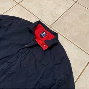 Vintage Chaps Ralph Lauren Mens  Jacket  Size M Navy/ Red Full Zip